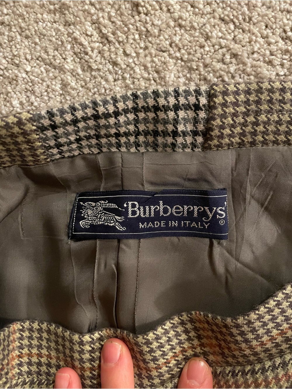 Vintage Burberry pencil skirt